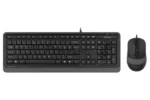 Комплект клавиатура+мышь A4Tech FStyler F1010 проводной, USB, 1600 DPI, чёрный 25