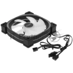 Вентилятор для корпуса PCCooler EF120 ARGb черный, 120 мм, 1500 об/мин, 25.7 дБ, 4 pin 11