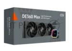 Система охлаждения Water Cooling System PCCooler DE360 MAX BK (300W, 360мм, Black, ARGB Pump, Fans: 3x120мм, 66CFM, 34.3dBA, 2200RPM/Pump height 54мм, 15dBA, 2600RPM, Rad thickness 27мм/S: 1851, 1700, 1200, 115X, AM5, AM4, AM3) 8
