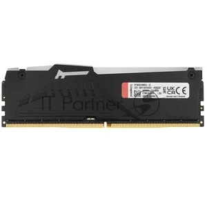 Оперативная память Kingston Fury Beast RGB, DDR5, 32GB (1x32GB), 6000 MHz, CL36, с радиатором, RGB, черный