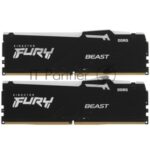 Оперативная память Kingston Fury Beast RGb, DDR5, 32Gb (2x16 Gb), 6000 MHz, CL30, радиатор, RGb, черный 5