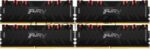 Оперативная память Kingston Fury Renegade, DDR4, 128Gb (4x32Gb), 3600MHz, CL18, DIMM, радиатор, RGB, черный/серебристый 8
