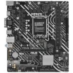 Материнская плата ASUS PRIME H610M-D, LGA 1700, Intel H610, 2xDDR5, 4xSATA, 1xM.2, 1xPCIe 4.0 x16, 1x1Gb LAN, 2xUSB-A 3.2 Gen 1, 4xUSB-A 2.0, 1xHDMI, 1xVGA, 3x3.5 мм, 1xRS-232, 7.1, mATX 7