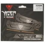 Оперативная память Patriot Viper Steel, DDR4, 32GB (1x32 GB), 3200 MHz, CL16, DIMM, радиатор, черный 7