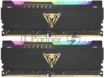 Оперативная память Patriot Viper Steel, DDR4, 64GB (2x32GB), 3200MHz, CL18, DIMM, с радиатором, RGB, черный 5