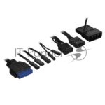 Компьютерный корпус Miditower ExeGate EVO-8243-EVO800 (ATX, БП EVO800RGb с вент. 12 см, 2хUSB+1хUSB 3.0, черный, 3 вент. с RGb подсветкой, боковая панель - закаленное стекло) 8