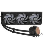 Система охлаждения PCCooler DA360 Pro ARGb Digital BK (300W, 360мм, LED temp., Black, ARGb/Fans: 3x120мм, 75.8CFM, 33.7dBA, 2200RPM/Pump height 57мм, 28dBA, 3000RPM, Rad thickness 27мм/S: 1851, 1700, 1200, 20XX, 115X, AM5, AM4) 16