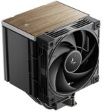 Кулер для процессора DEEPCOOL AK500 G2 LGA1851/1700/1200/115X/AM5/AM4 (9шт/кор, TDP 240W, PWM, Fan 120мм, 5 тепл. трубок, Copper Base, Wood-grain top cover, черный) RET (R-AK500G2-BKNNMN-GJD) 12