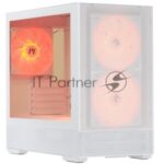 Компьютерный корпус ZALMAN P30 AIR, MATX, белый, WINDOW, 2xCombo (3.5'' or 2.5''), 3x2.5", 1xUSB TYPE-C, 1xUSB 3.0, FRONT 2x140мм ARGb, REAR 1x140мм ARGb 19