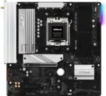 Материнская плата ASRock B650M Pro X3D WiFi, AM5, AMD B650, 4xDDR5, 4xSATA, 3xM.2, 1xPCIe 5.0 x16, 1xPCIe 4.0 x4, 1xHDMI, 1xDP, 1x2.5Gb LAN, Wi-Fi 6E, Bluetooth 5.2, 1xUSB-C 10Gbps, 1xUSB-A 10Gbps, 2xUSB-A 5Gbps, 4xUSB-A 2.0, 3x3.5 мм, 7.1, mATX 6