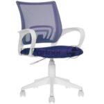 Кресло Бюрократ CH-W695NLT TW-05N TW-10N темно-синий, сетка/ткань, 120 кг, механизм качания 9