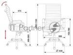 Кресло Бюрократ CH-883-LOW/IVORY слоновая кость, экокожа 9