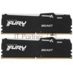 Оперативная память Kingston Fury Beast, DDR5, 64Gb (2x32Gb), 6000MHz, CL30, DIMM, с радиаторами, черный 8