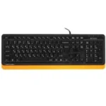 Комплект клавиатура+мышь A4Tech FStyler F1010 проводной, USB, 1600 DPI, чёрный/оранжевый 28