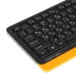Комплект клавиатура+мышь A4Tech FStyler F1010 проводной, USB, 1600 DPI, чёрный/оранжевый 30