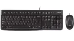 Комплект клавиатура+мышь Logitech MK120 проводной, USB, 1000 DPI, чёрный(заводская гравировка) 2
