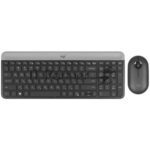 Комплект клавиатура+мышь Logitech MK470 беспроводной, USB, 1000 DPI, чёрный 6