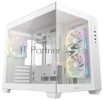 Компьютерный корпус Deepcool CG330 3F без БП, боковое окно (панорама), 3x120мм ARGB PWM вентилятора, черный, mATX 13