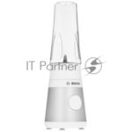 Блендер стационарный Bosch MMB2111T серебристый, 450 Вт, 1 скорость 12