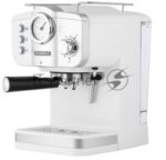 Кофеварка рожковая Maunfeld MF-735WH PRO белый, исп. кофе - молотый, 1.25 л, 1100 Вт, 15 бар 10