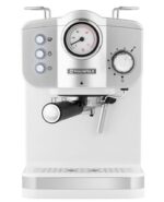 Кофеварка рожковая Maunfeld MF-735WH PRO белый, исп. кофе - молотый, 1.25 л, 1100 Вт, 15 бар 12