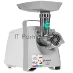Мясорубка электрическая Bosch MFW 66020 белый/серый, 1800 Вт, 3.0 кг/мин, реверс, защита от перегрузки, насадки - 5 15