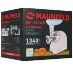 Мясорубка электрическая Maunfeld MF-232WB голубой, 1340 Вт, 1.3 кг/мин, реверс, насадки - 4 15