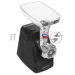 Мясорубка электрическая Polaris PMG 1855 RUS черный, 1800 Вт, 2.0 кг/мин, реверс, защита от перегрузки, насадки - 7 12