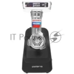Мясорубка электрическая Polaris PMG 1855 RUS черный, 1800 Вт, 2.0 кг/мин, реверс, защита от перегрузки, насадки - 7 15
