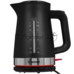 Электрочайник Bosch TWK1M123 черный, 1.7 л, 2400 Вт, скрытый нагревательный элемент 12