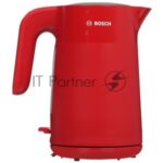Электрочайник Bosch TWK2M164 красный, 1.7 л, 2400 Вт, скрытый нагревательный элемент 12