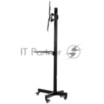Мобильная стойка напольная Kromax OMEGA-16 черный для TV 26"-60", max вес 35 кг, наклон ±10°, пов. 360° высота 1385 мм, max VESA 400x400 мм 6