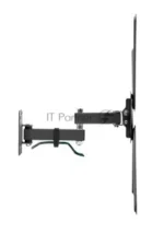 Кронштейн для телевизора Kromax CORBEL-7 черный 22"-65" макс.30кг настенный поворот и наклон 12