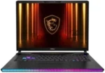 Ноутбук MSI Raider 16 HX AI A2XWHG-814XRU/16"/IPS/Intel Core Ultra 7 255HX/32Gb/1Tb SSD/NVIDIA GeForce RTX5070Ti 12Gb/DOS/черный/2.7kg 15