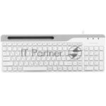 Клавиатура проводная A4Tech Fstyler FK25, USB, белый/серый 22