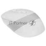 Мышь беспроводная A4Tech Fstyler FB10C белый/серый, 2000 dpi, радиоканал, Bluetooth, USB, кнопки - 4 20
