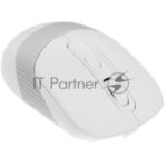 Мышь беспроводная A4Tech Fstyler FB10C белый/серый, 2000 dpi, радиоканал, Bluetooth, USB, кнопки - 4 22