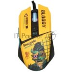 Мышь проводная A4Tech Bloody W63 Max Renegade желтый, 12000 dpi, USB, кнопки - 7 13