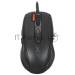 Мышь проводная + коврик A4Tech X-7120 черный, 2000 dpi, USB, кнопки - 7 17