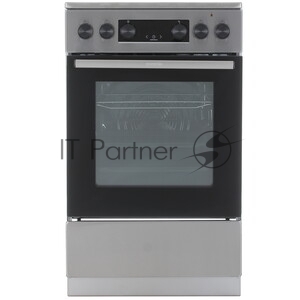 Плита электрическая Gorenje GEC5C40XAOT серебристый, конфорок 4 шт, духовка 70 л, 50 см x 85 см x 59.4 см