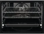 Духовой шкаф электрический Electrolux с конвекцией, приготовление на пару, объем 72 л, 10 режимов, автопрограммы, очистка пиролитическая, 3 стекла в дверце, направляющие проволочные + телескопические (1 уровень) 4