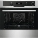 Духовой шкаф электрический Electrolux с конвекцией, приготовление на пару, объем 72 л, 10 режимов, автопрограммы, очистка пиролитическая, 3 стекла в дверце, направляющие проволочные + телескопические (1 уровень) 5