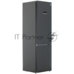 Холодильник Weissgauff CBN2WC2C2 INVERTER тёмно-серый двухкамерный 280/108л морозилка снизу, No Frost 10