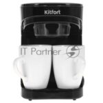Кофеварка капельная Kitfort KT-764 черный, исп. кофе - молотый, 0.3 л, 450 Вт 13