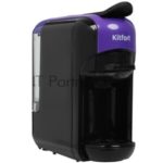 Кофемашина Kitfort КТ-7105-1 1450Вт черный/фиолетовый 9