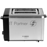 Тостер Bosch TAT4P420 нержавеющая сталь, 970 Вт, 2 слота 12