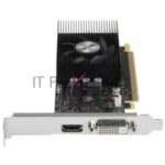 Видеокарта AFOX GeForce GT 1030, 2 GB GDDR5, 64 bit, DVI-D, HDMI, GPU 1468 МГц RTL 3
