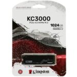 Накопитель SSD Kingston KC3000, 1Tb, M.2 2280, PCIe 4.0 x4, R/W 7000/6000, с радиатором. 5