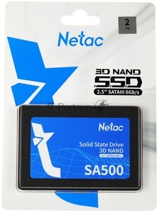 Накопитель SSD Netac SA500, 2Tb, SATA III, 2.5", R/W 530/475