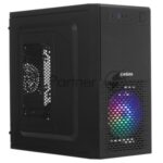 Компьютерный корпус Minitower ExeGate mEVO-7807-NPX600 (mATX, БП 600NPX 12см, 1хUSB+1хUSB 3.0, черный 1x12см с RGb подсветкой) 9